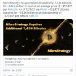 炒币收益逾22亿美元！微策略续购入1434枚比特币，持有总值59亿美元缩略图